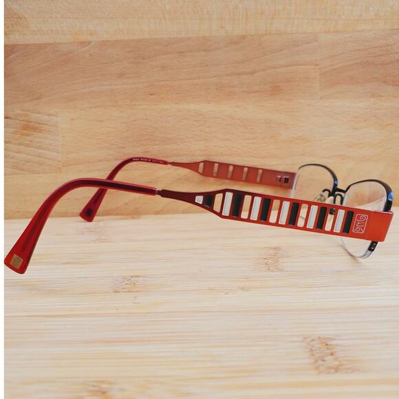 Charmant Nodoka Eyeglasses Rectangular Half Frame ND10182 BK 52 17 140 - Picture 4 of 8